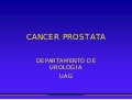 Cáncer De Próstata